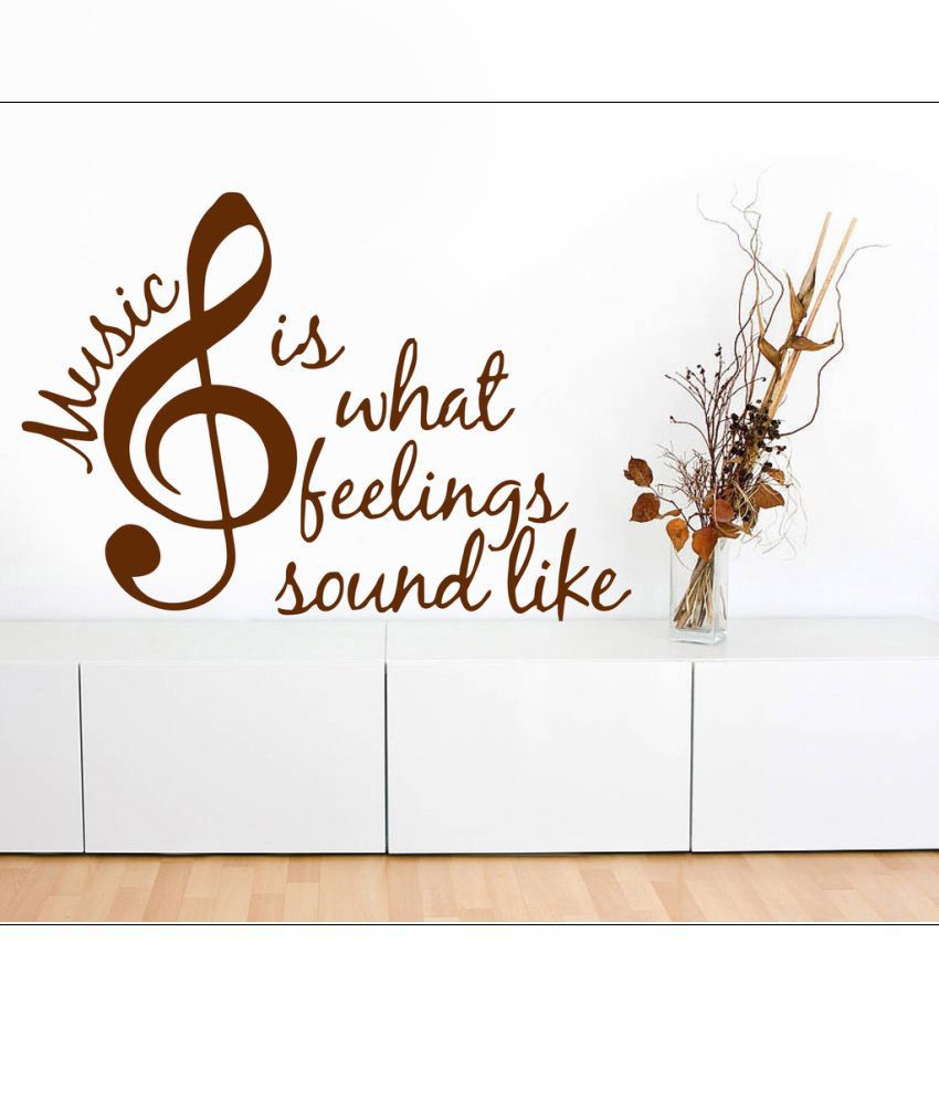     			Decor Villa Music Is What PVC Wall Stickers