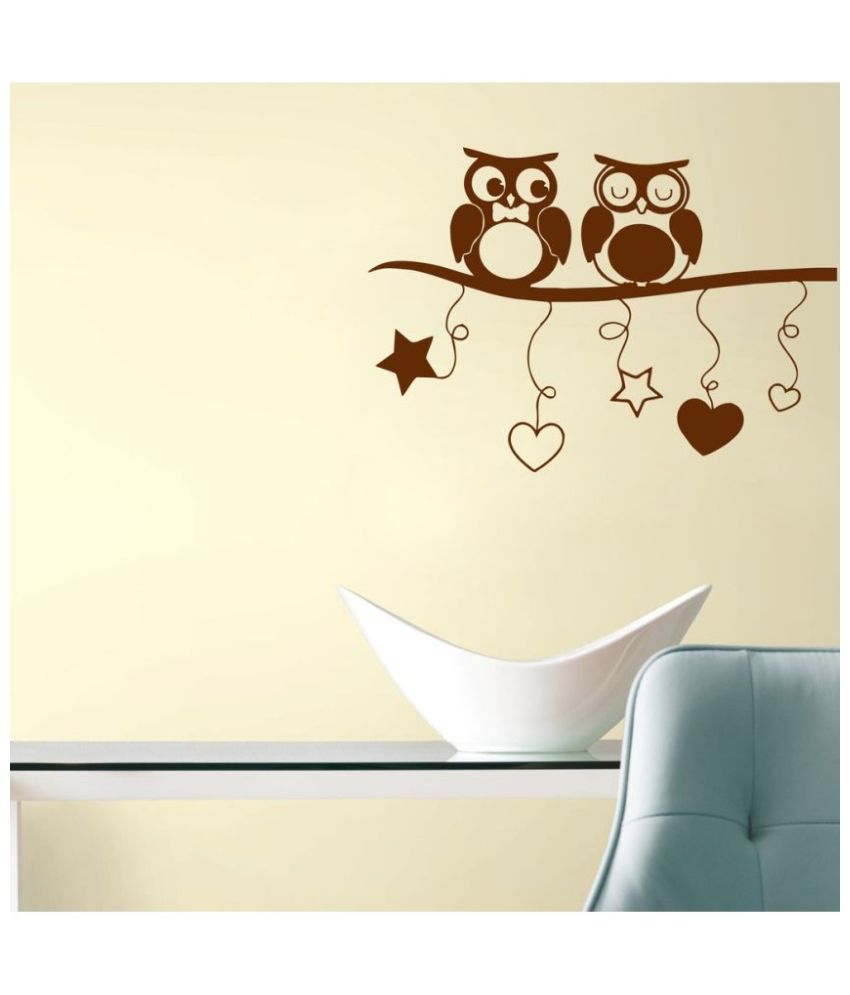     			Decor Villa Owl Love PVC Wall Stickers