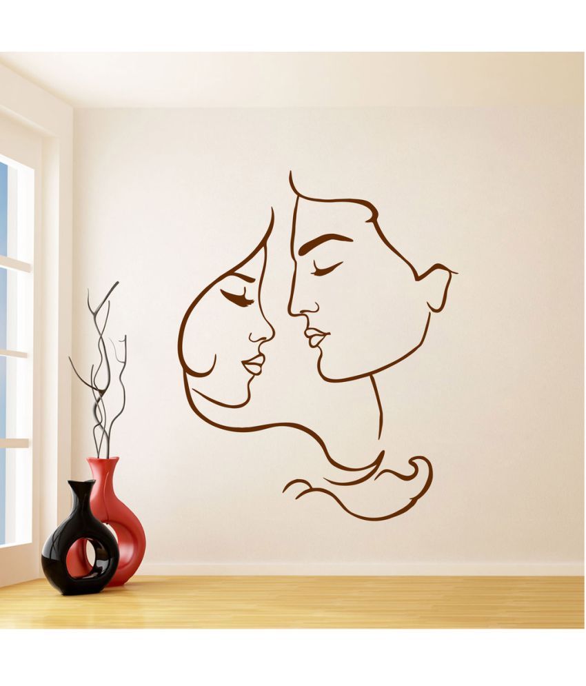     			Decor Villa Sad Faces PVC Wall Stickers