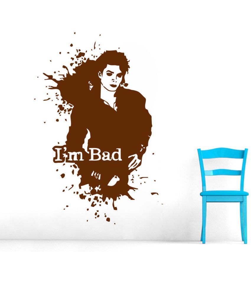     			Decor Villa I Am Bad PVC Wall Stickers