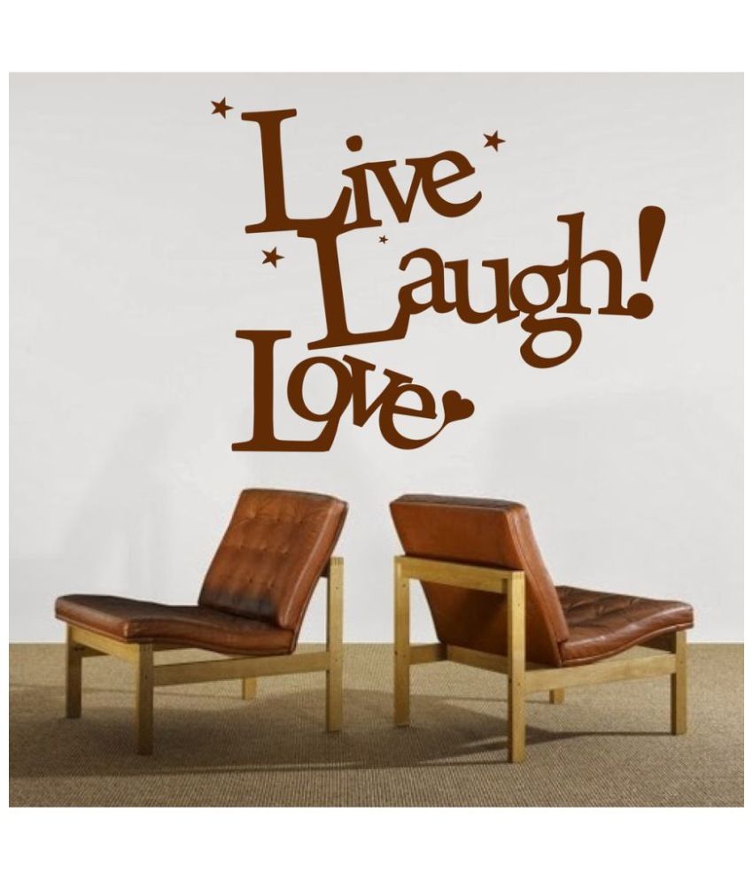     			Decor Villa Love laugh live PVC Wall Stickers