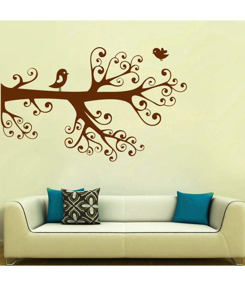     			Decor Villa Bird Flying On Tree Wall PVC Wall Stickers