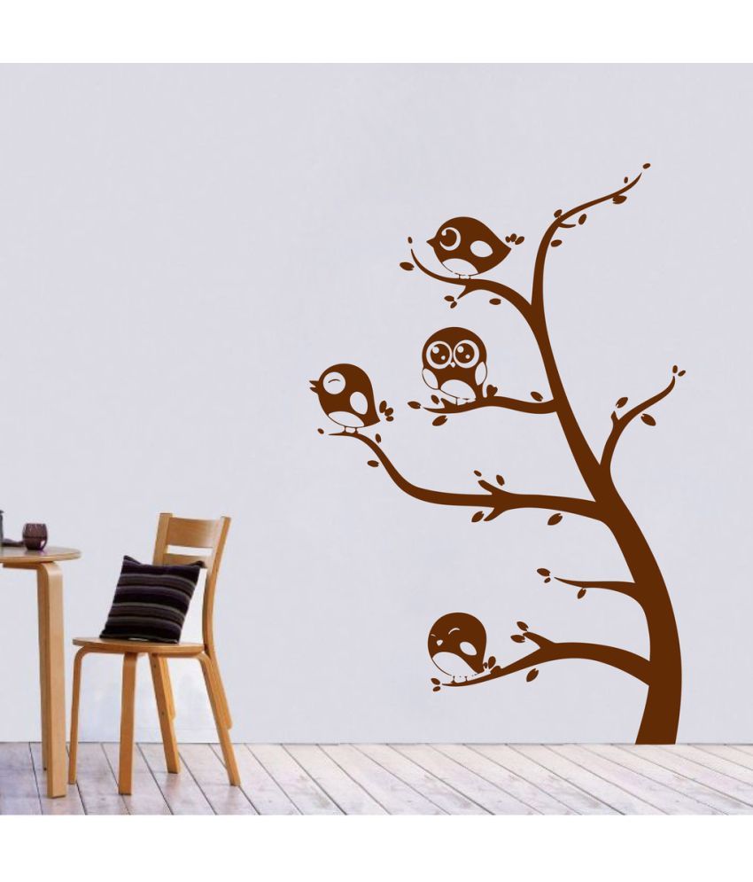     			Decor Villa Family Birds PVC Wall Stickers