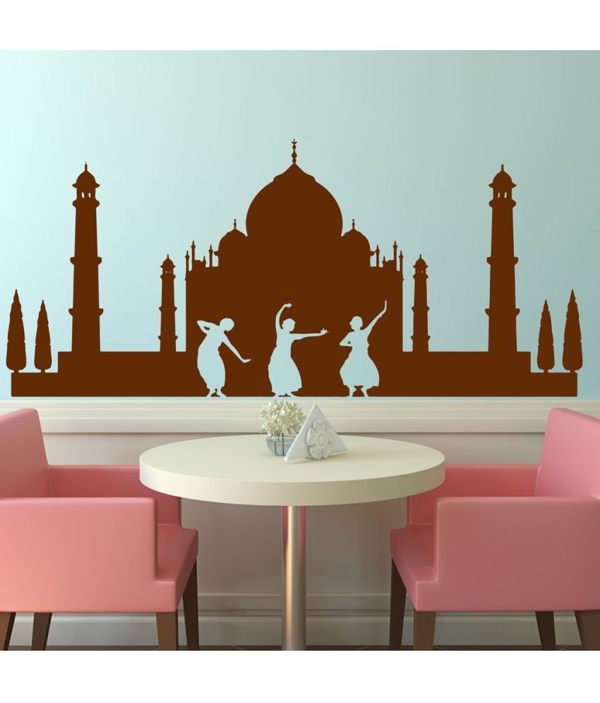     			Decor Villa Tajmahal PVC Wall Stickers