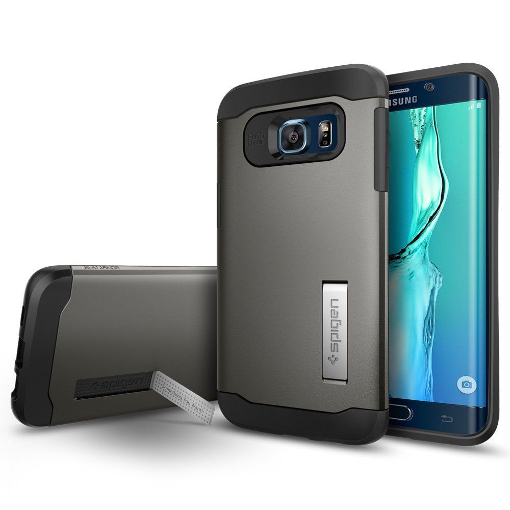 Samsung Galaxy S6 Edge Plus Cover Spigen - Grey - Plain Back Online Low Prices | Snapdeal India