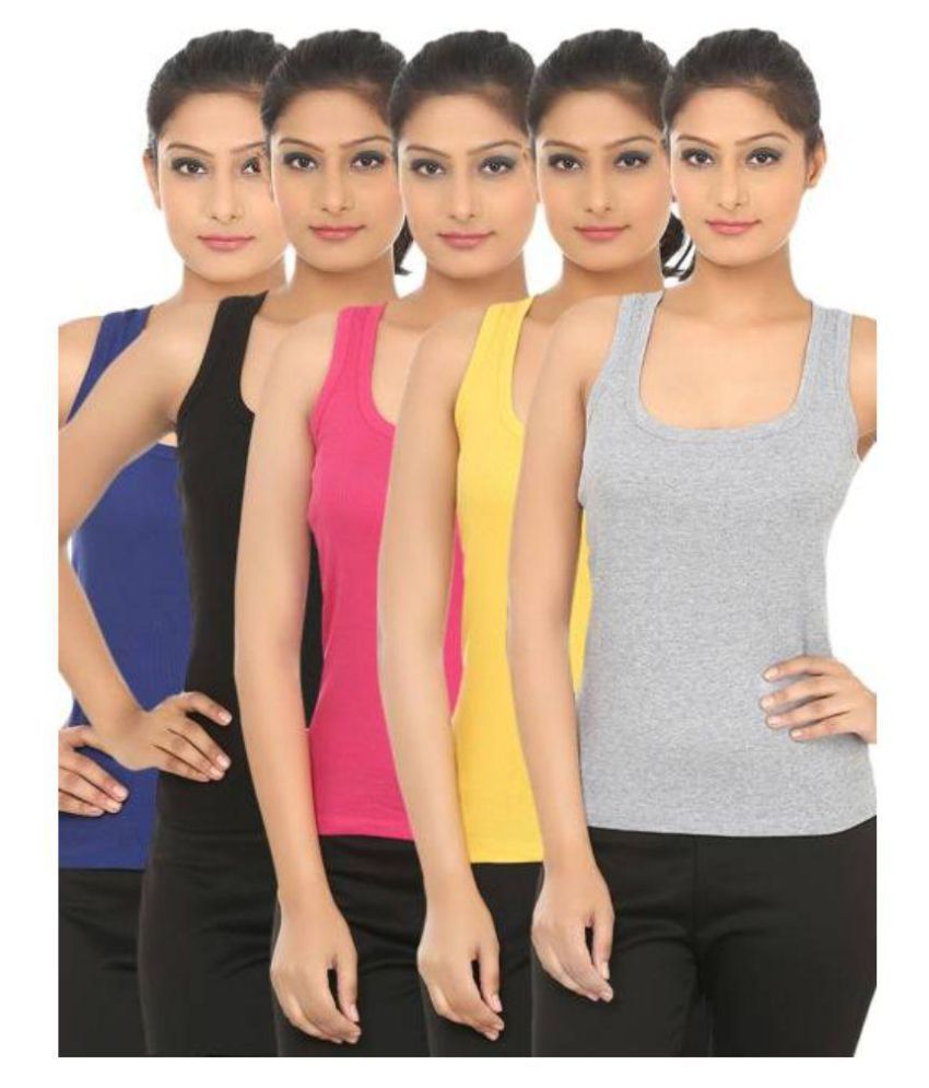 Buy Rollie Cotton Lycra Tanks Online at Best Prices in India - Snapdeal