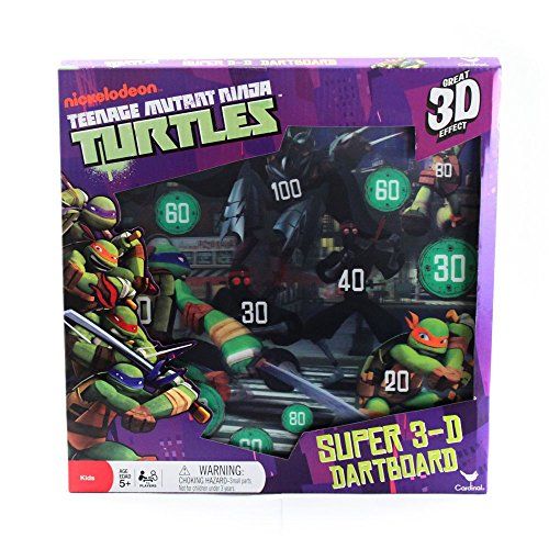 Nickelodeon Teenage Mutant Ninja Turtles Super 3D Dart Board with ...