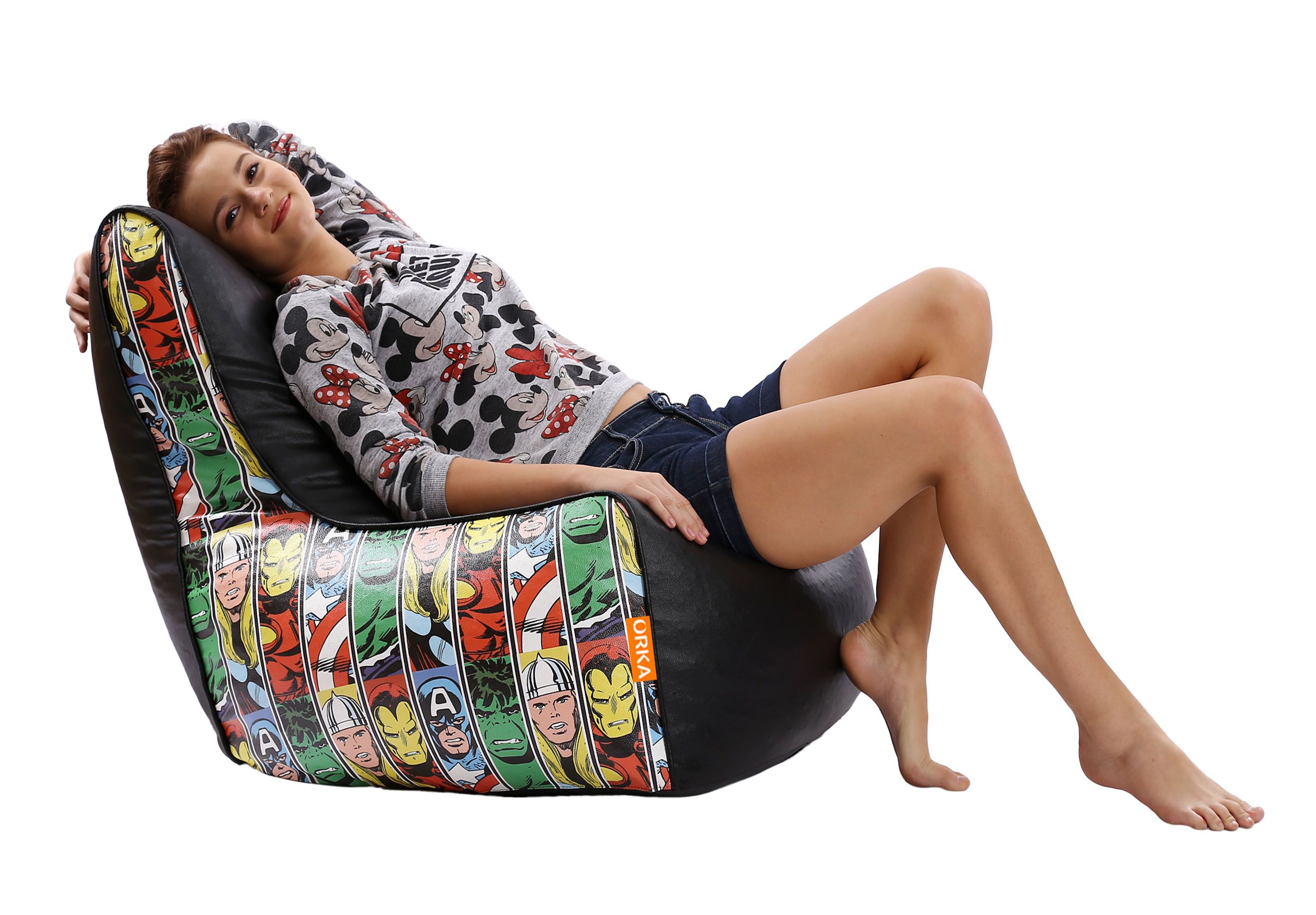 Orka Avengers Comics Bean Bag Cover Multi Colour Buy Orka