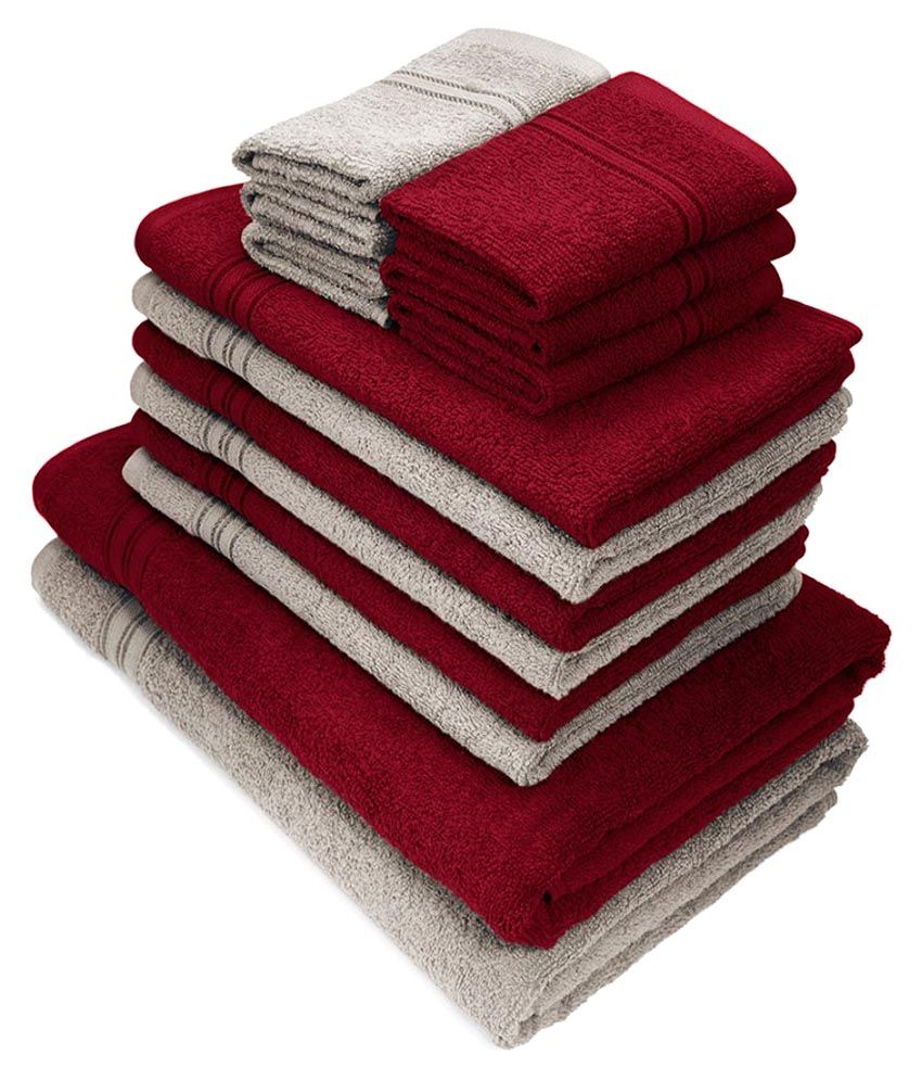 Swiss Republic Set of 14 Towel Set Multi Bath+Hand+Face Towel Set Buy