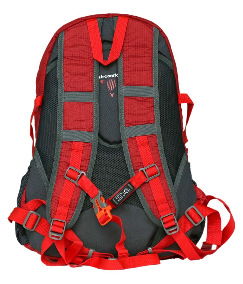 Royal Mountain Red Backpack - Buy Royal Mountain Red Backpack Online at ...