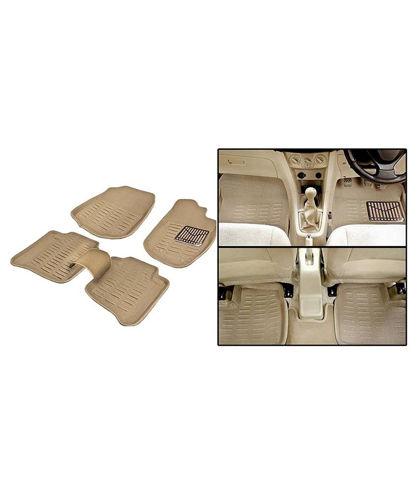 True Vision Beige Car Floor Mats Set of 4 Buy True Vision Beige Car
