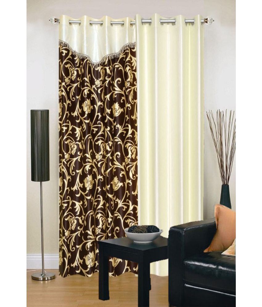     			Stella Creations Set of 2 Door Eyelet Curtains