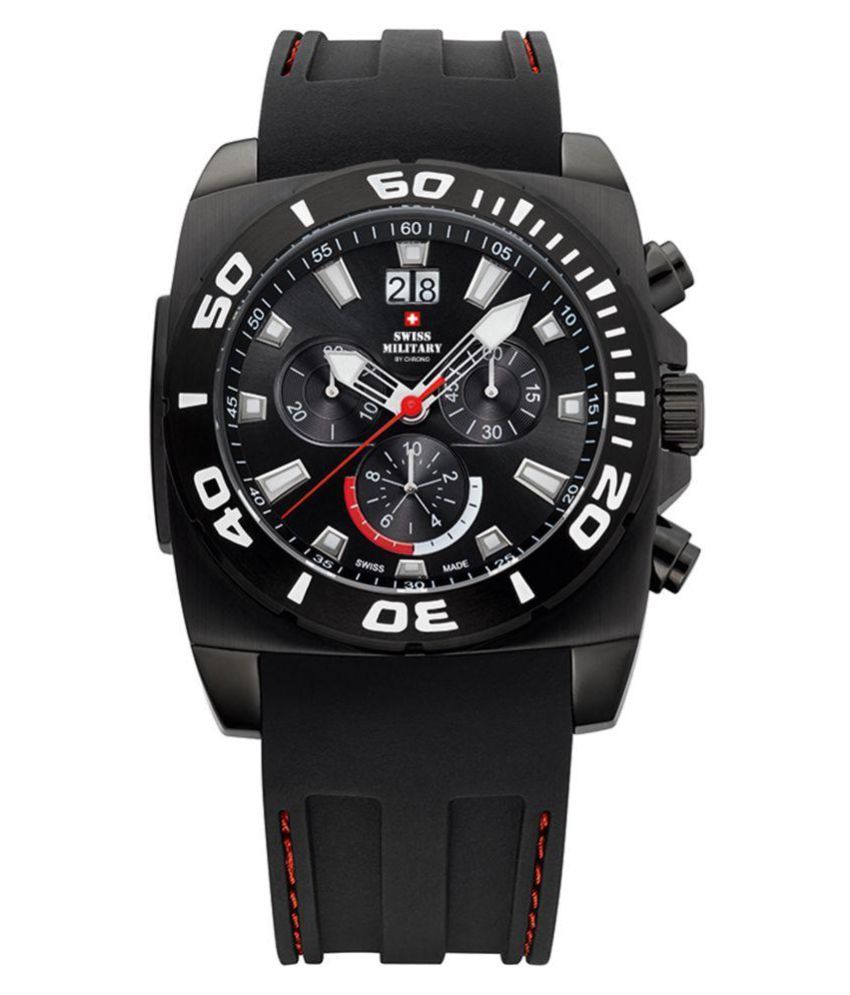 Swiss Military Black Chronograph Watch -  get your hands on Swiss  