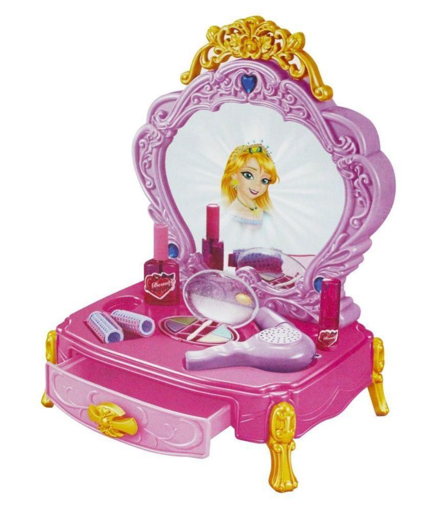 Krypton Pink Dresser Set With Mirror Reflection Pink Dresser Set With Mirror Reflection