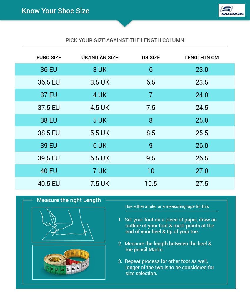 skechers foot measure