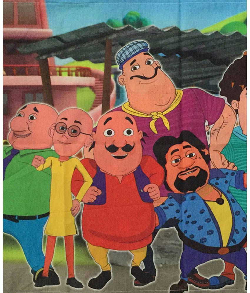 Motu Patlu Motu Patlu Multi-Colour Cartoon Prints Single Bedsheet And  Pillow Cover: Buy Motu Patlu Motu Patlu Multi-Colour Cartoon Prints Single  Bedsheet And Pillow Cover at Best Prices in India - Snapdeal