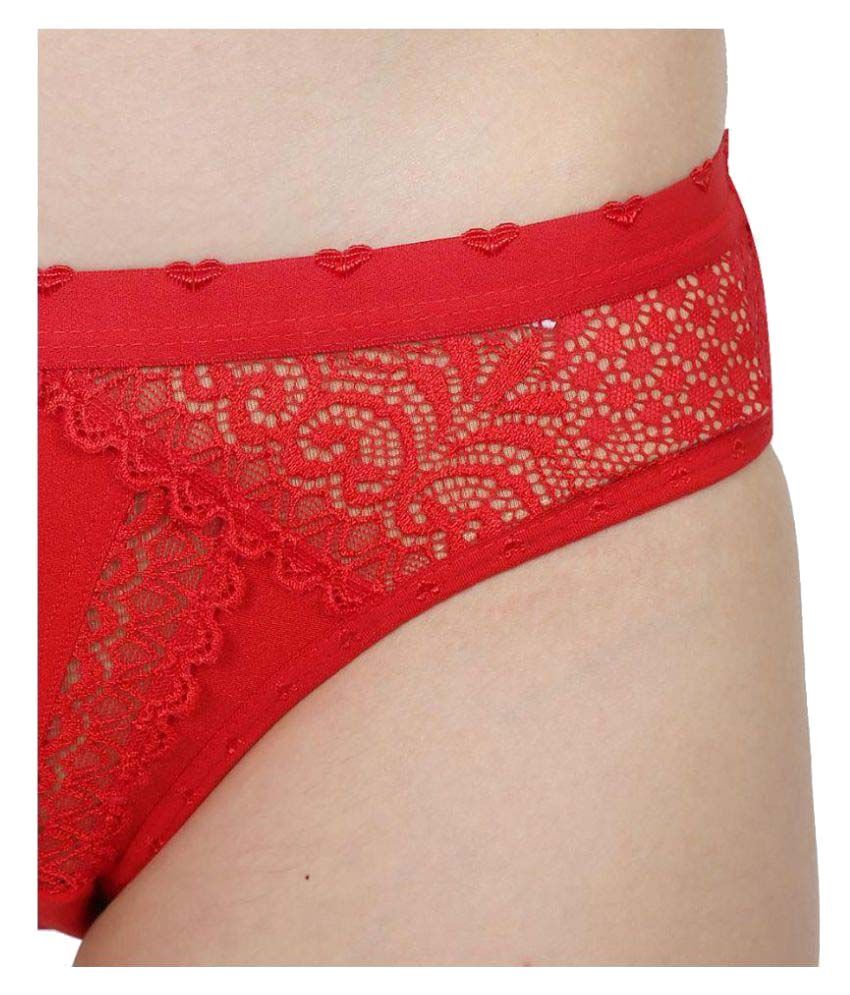 Buy Proleaf Red Lace Bikini Panties Online At Best Price