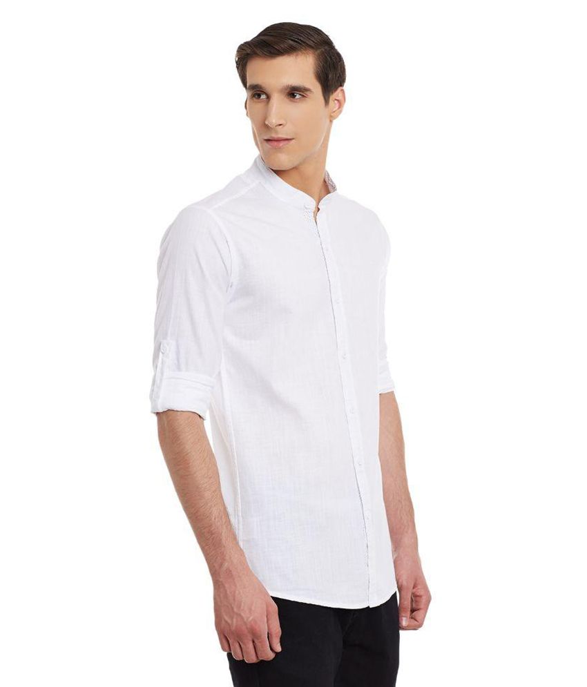 Wild Hunk White Casuals Slim Fit Shirt - Buy Wild Hunk White Casuals ...