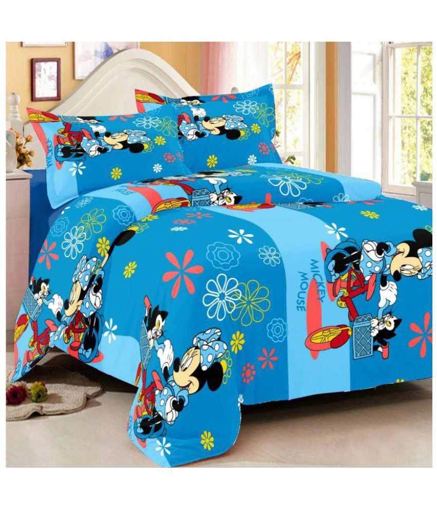 Shweta Double Cotton Cartoons Bed Sheet Buy Shweta Double Cotton