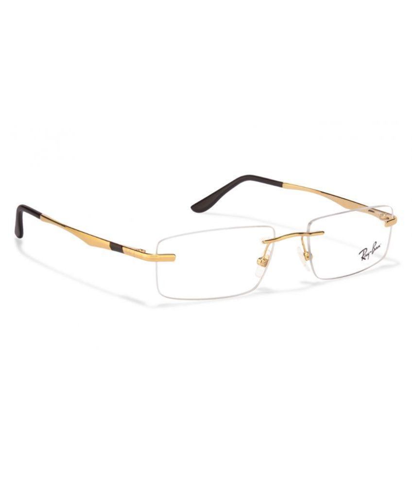 Ray-Ban Golden Rectangle Spectacle Frame Rx 6266 2500 53