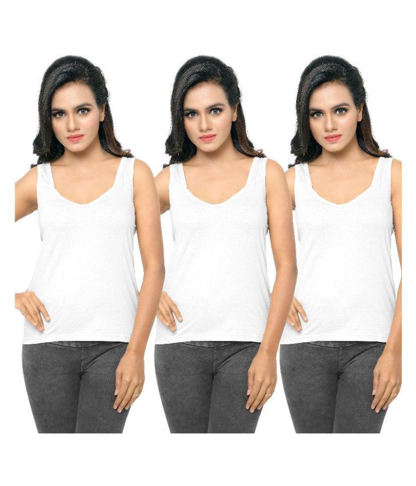 White inner for transparent tops Clearance