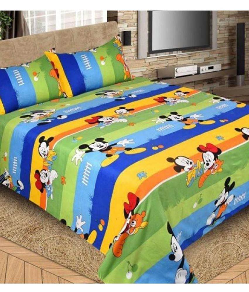 Natraj Industries Double Cotton Cartoons Bed Sheet Buy Natraj