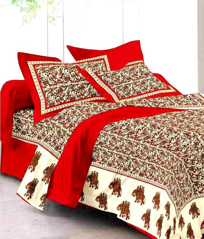 UniqChoice King Cotton Ethnic Bed Sheet Buy UniqChoice King Cotton