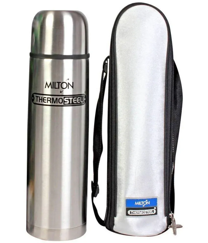 Milton Thermosteel Flip Lid Flask 1000, Double 1000 milliliters, Silver