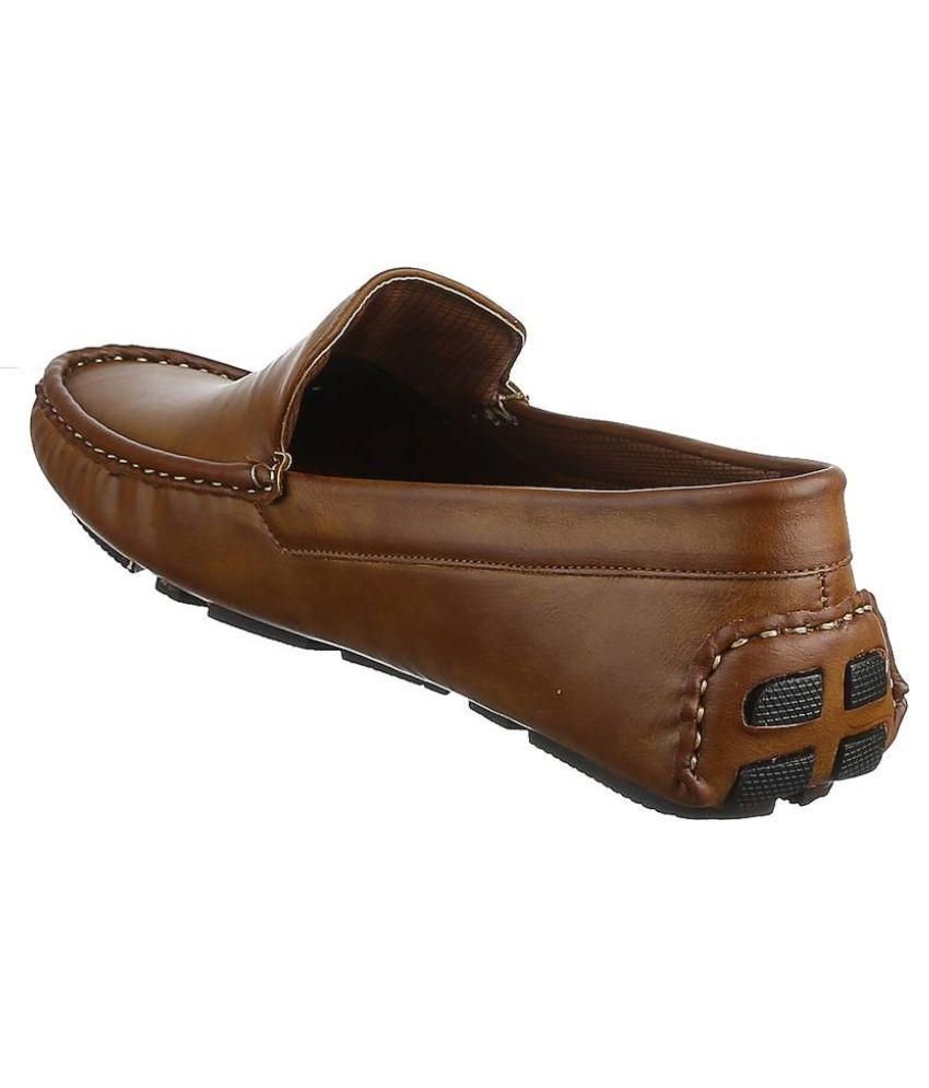 wide fit brown loafers