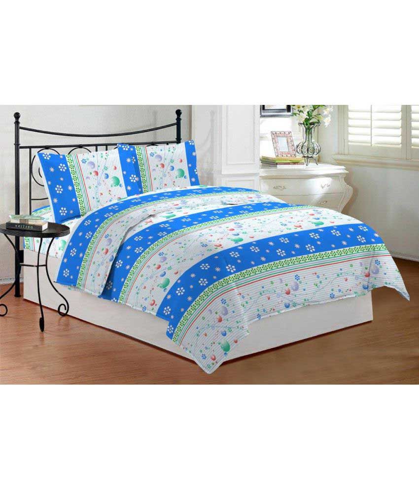 Bombay Dyeing Double Cotton Contemporary Bed Sheet (Set of 2) Buy