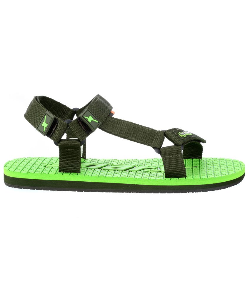 Sparx SS0444G Green Floater Sandals - Buy Sparx SS0444G Green Floater Sandals Online at Best 