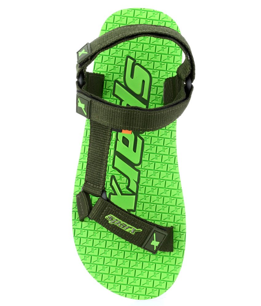 Sparx SS0444G Green Floater Sandals - Buy Sparx SS0444G Green Floater Sandals Online at Best 