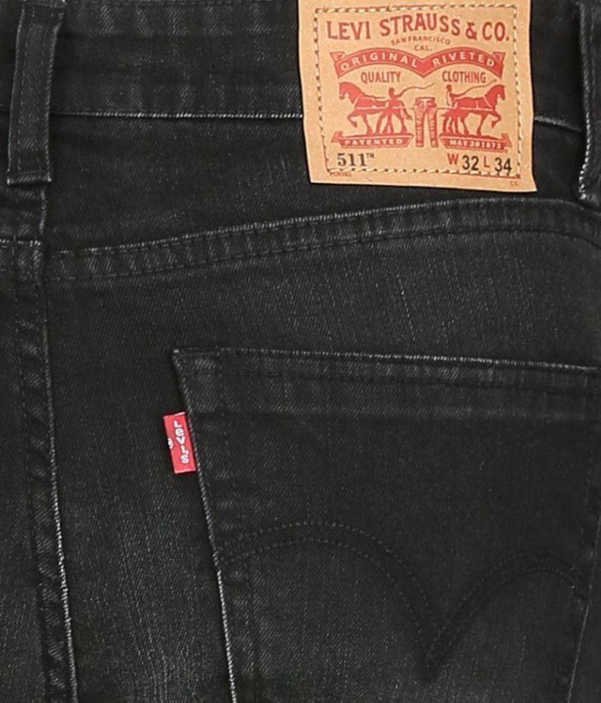 levi's black skinny