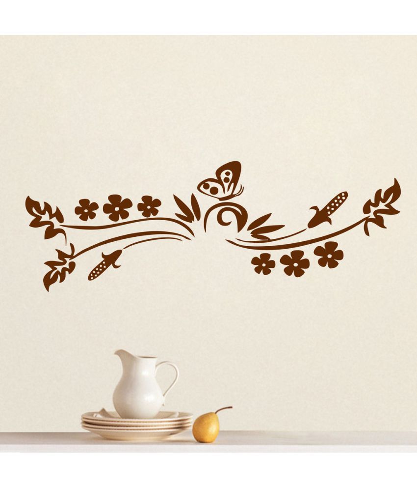     			Decor Villa The Floral PVC Wall Stickers