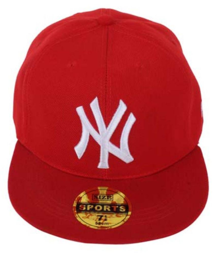 The Maxim Red Plain Cotton Caps - Buy Online @ Rs. | Snapdeal