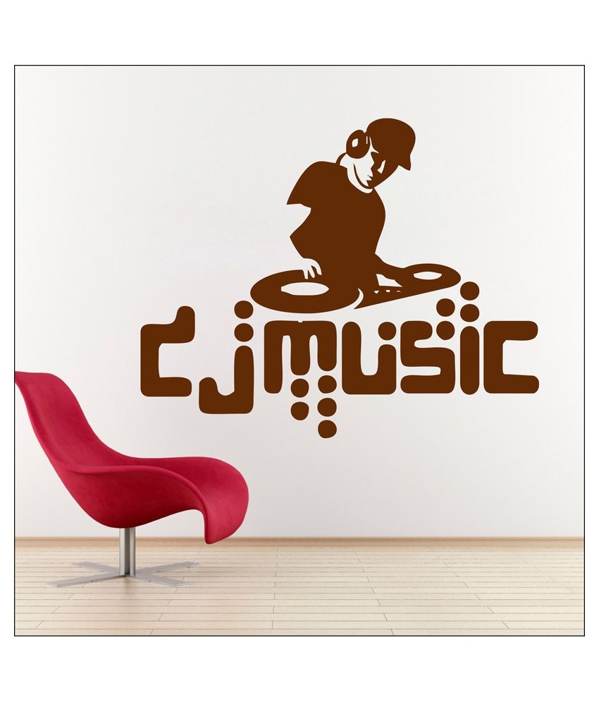     			Decor Villa DJ Music PVC Wall Stickers