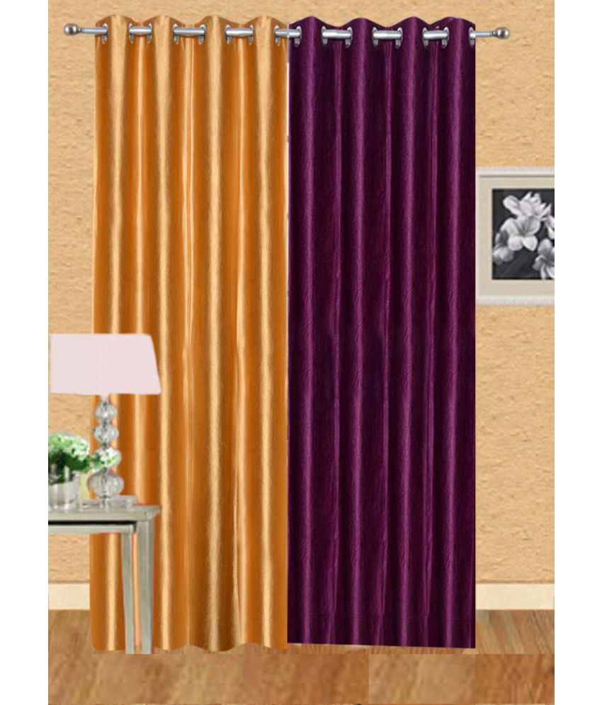     			Stella Creations Set of 2 Door Eyelet Curtains