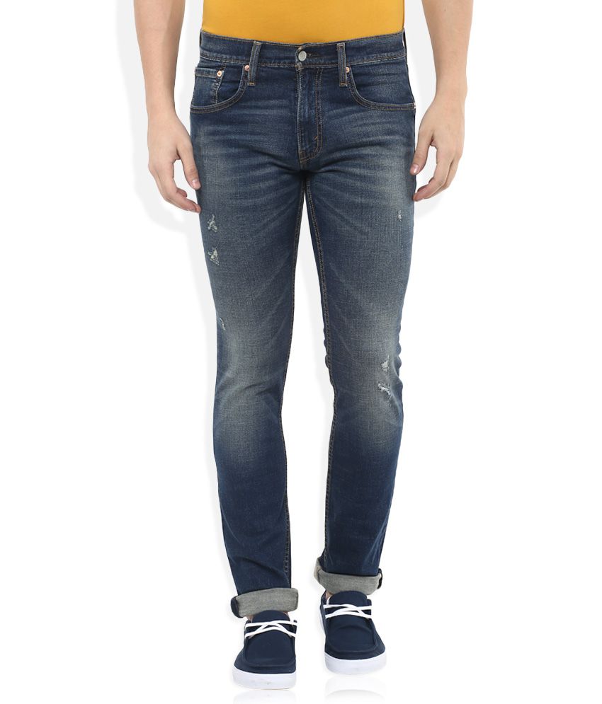 Levis Blue 65504 Skinny Fit Jeans - Buy 
