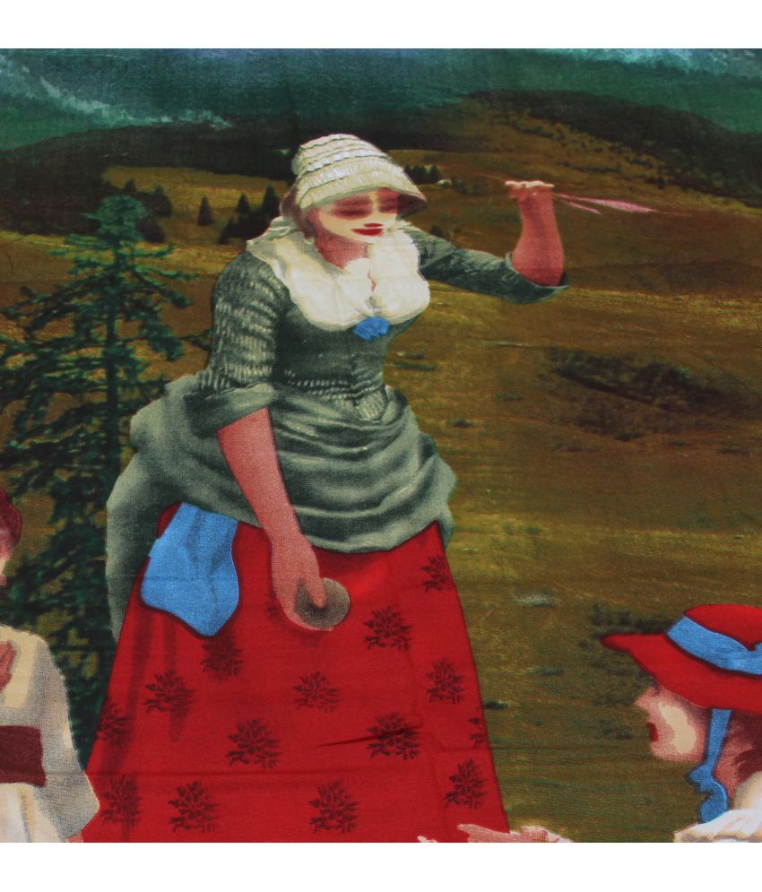 Titlis Queen Poly Cotton Printed Bed Sheet Buy Titlis Queen Poly