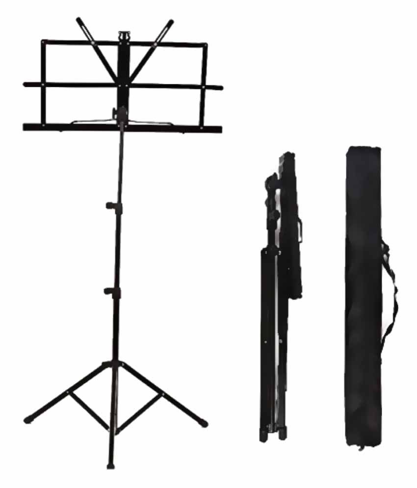 E&I Adjustable Folding Music Stand with Carrying Bag Notation Stand