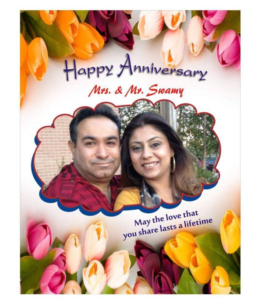 E Gift Mart Personalised Anniversary Card A4 Size Buy Online At Best Price In India Snapdeal