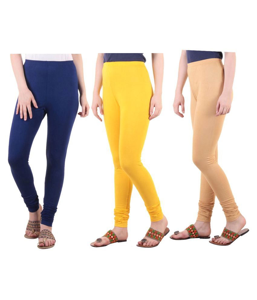     			Diaz Cotton Lycra Pack of 3 Leggings