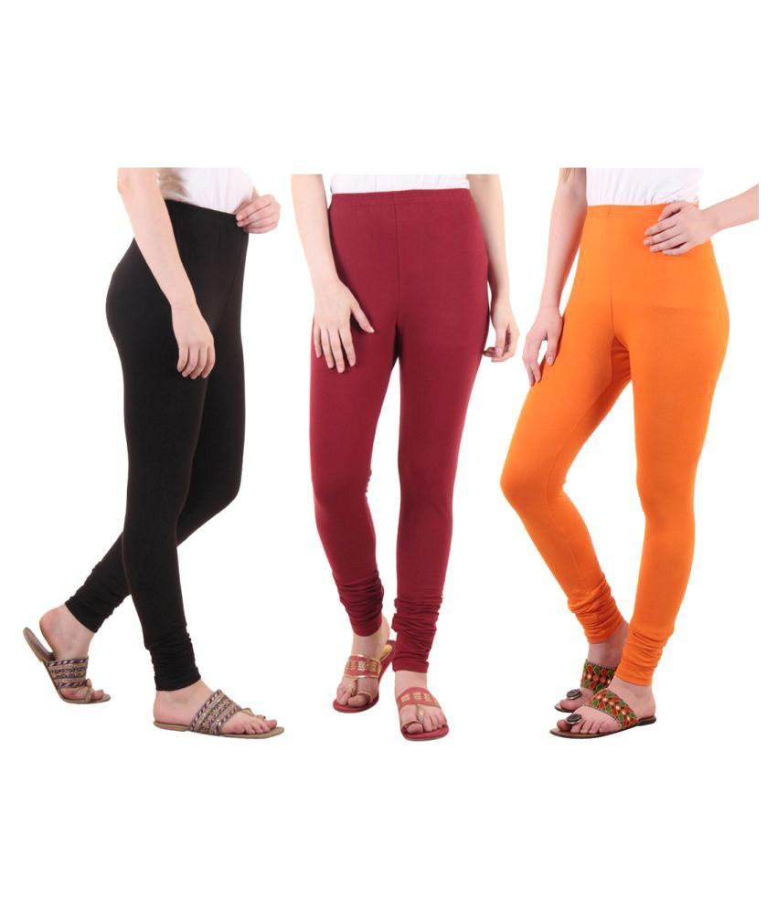     			Diaz Cotton Lycra Pack of 3 Leggings