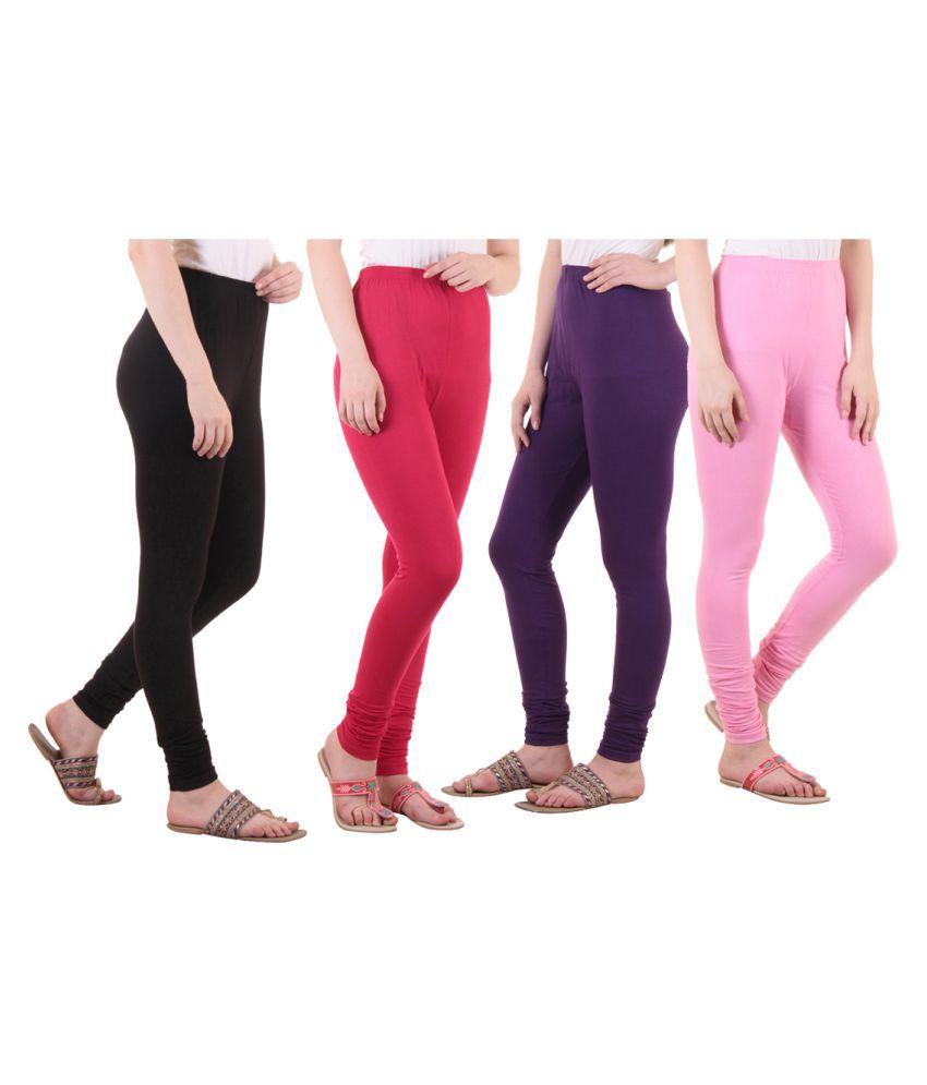     			Diaz Cotton Lycra Pack of 4 Leggings