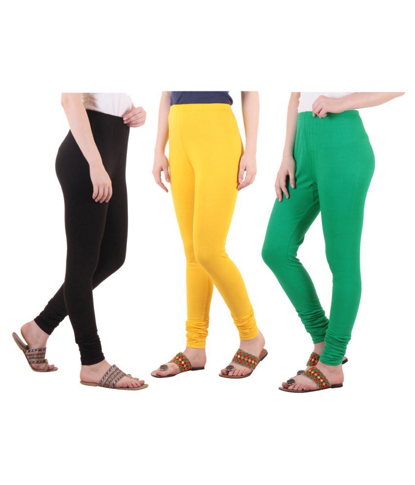     			Diaz Cotton Lycra Pack of 3 Leggings