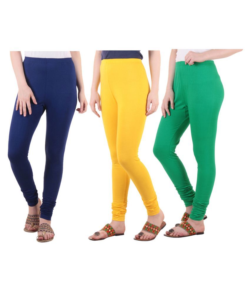     			Diaz Cotton Lycra Pack of 3 Leggings