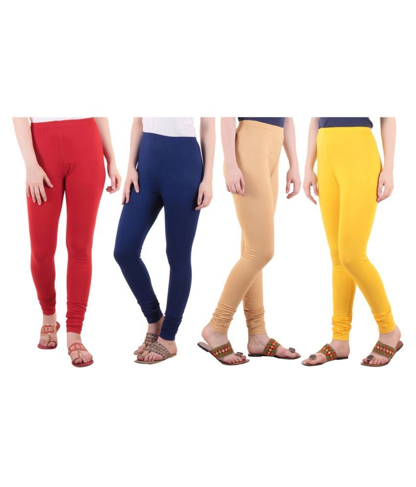     			Diaz Cotton Lycra Pack of 4 Leggings