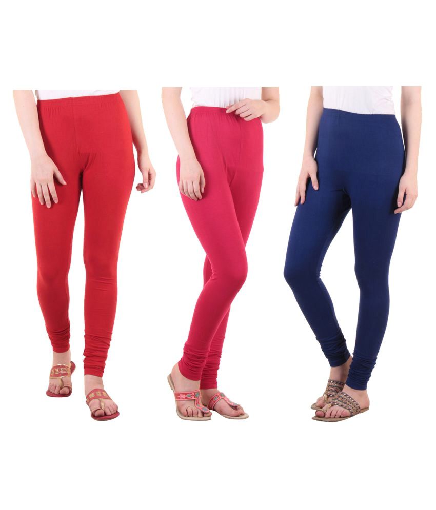     			Diaz Cotton Lycra Pack of 3 Leggings