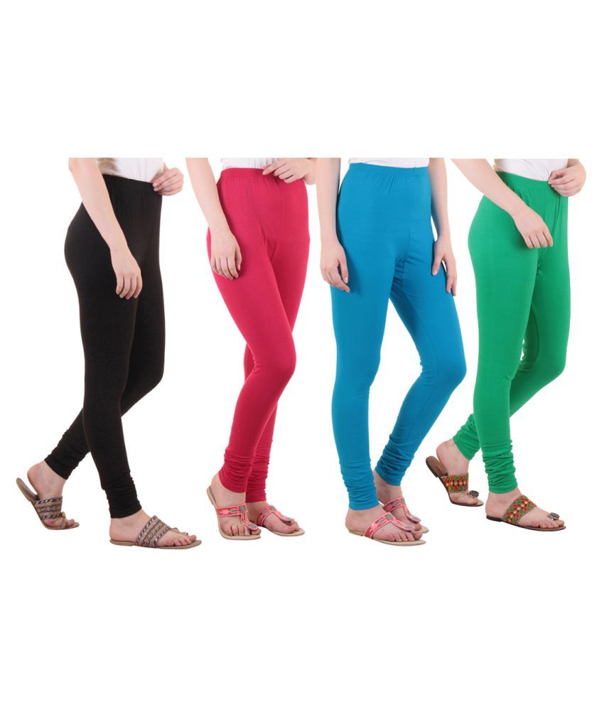     			Diaz Cotton Lycra Pack of 4 Leggings