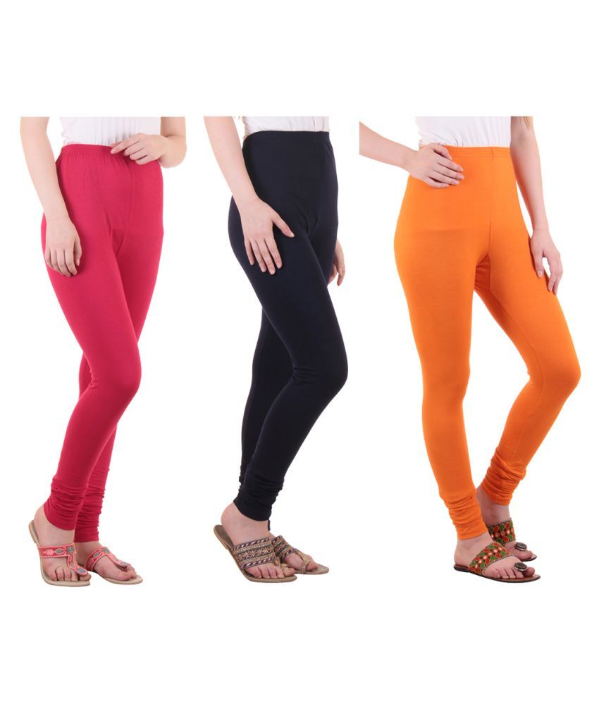     			Diaz Cotton Lycra Pack of 3 Leggings